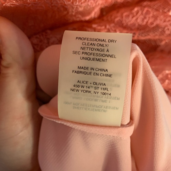 Alice + Oivia Zenden Scallop Edge Dress Pink - Picture 8 of 8